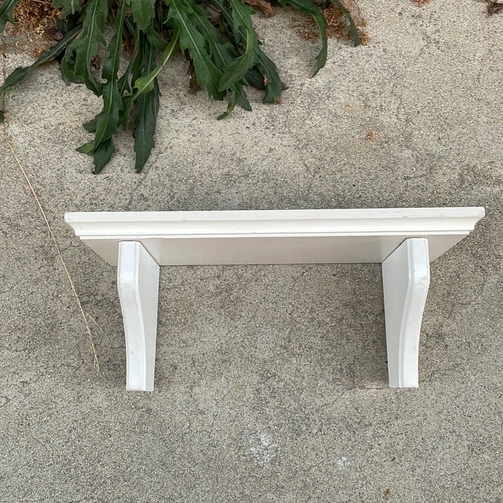 Wooden Shelf with Two Tail Design, Two Nail Mount